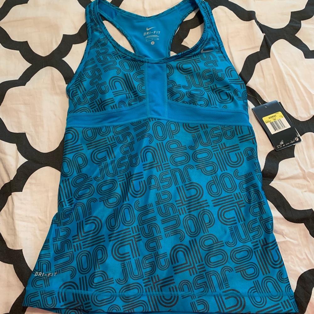 Nike- teal women’s just do it tank top